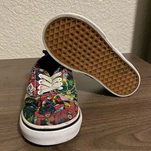 Toddler Marvel cartoon canvas vans